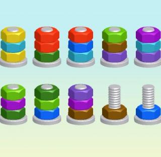 Игра Головоломка с гайками фото